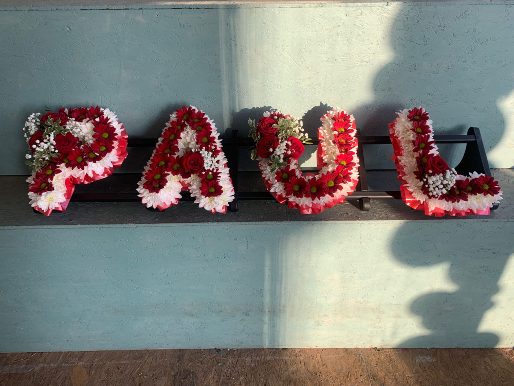 Personalised Red Letter Tribute