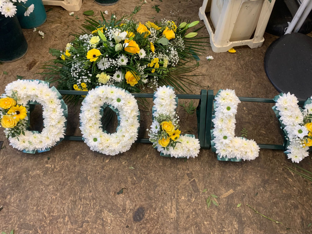 Personalised Yellow Letter Tribute