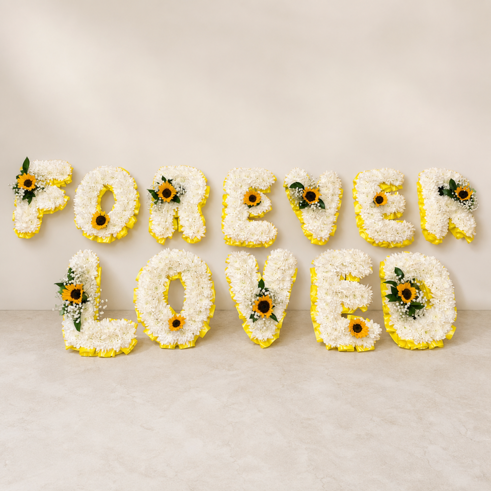 Sunflower Letter Tribute - Price Per Letter