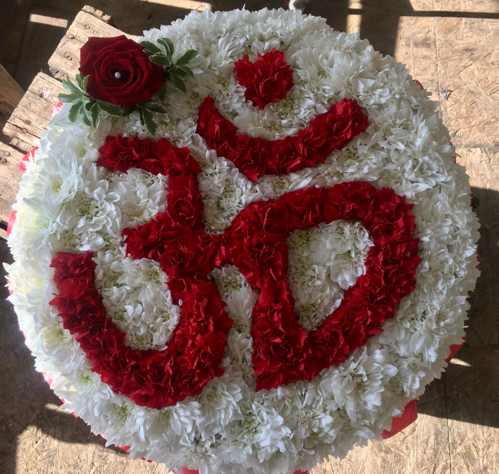 Om Symbol Tribute with Rose
